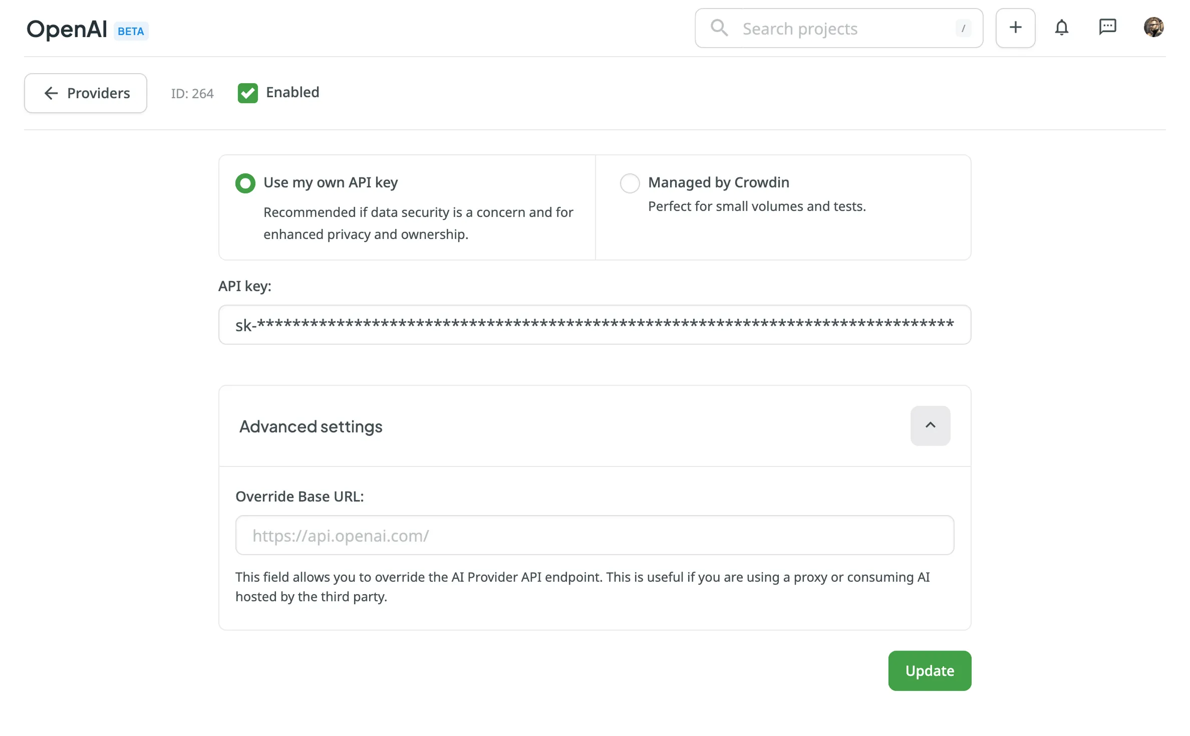 Configuring AI Provider